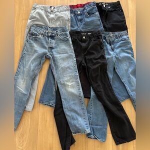 Mixed Denim & Black Jeans Bundle - Light and Black Washes